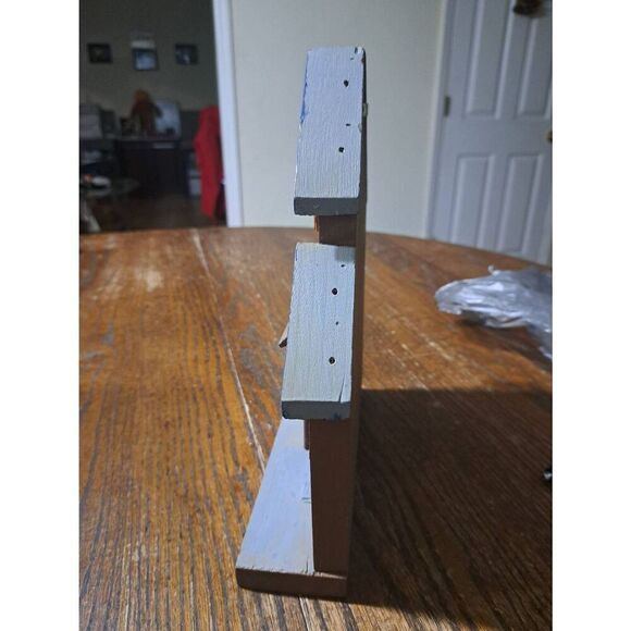 Vintage Handmade Wood Rustic Farmhouse Western Post Office Wall Decor Shadow Box - Picture 7 of 11